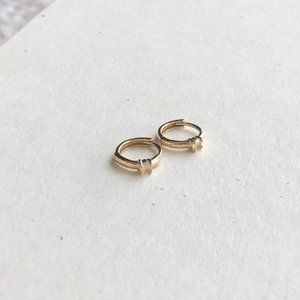 Single Colored Mini Hoop_ Mejuri